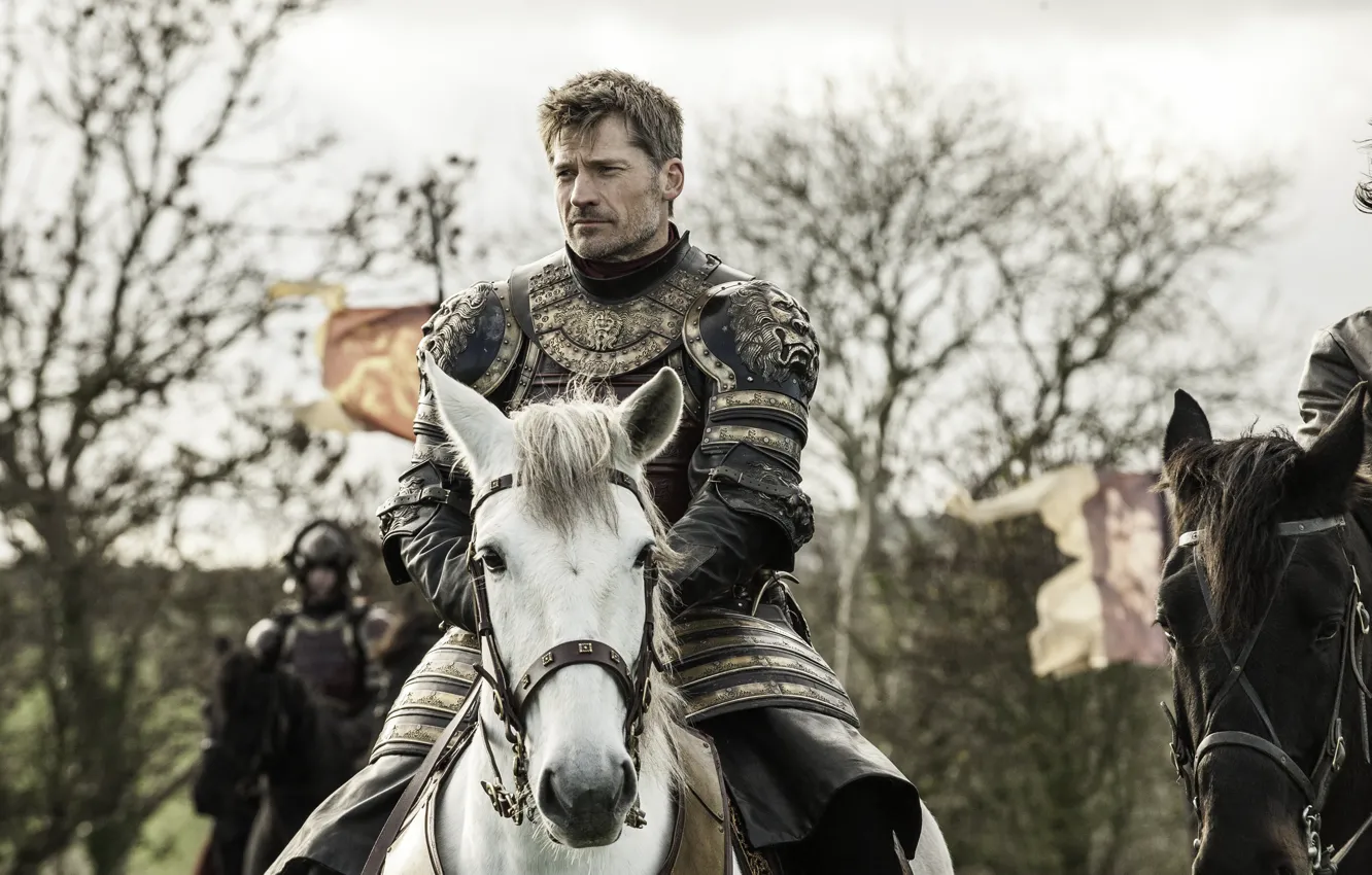 Фото обои конь, лошадь, доспех, игра престолов, game of thrones, knight, jaime lannister, николай костер-вальдау
