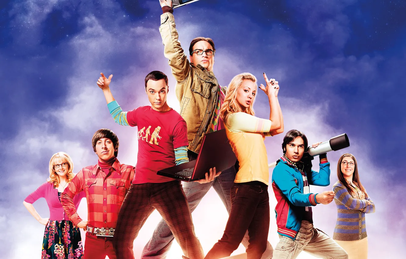 Фото обои сериал, теория большого взрыва, The Big Bang Theory, sheldon, leonard