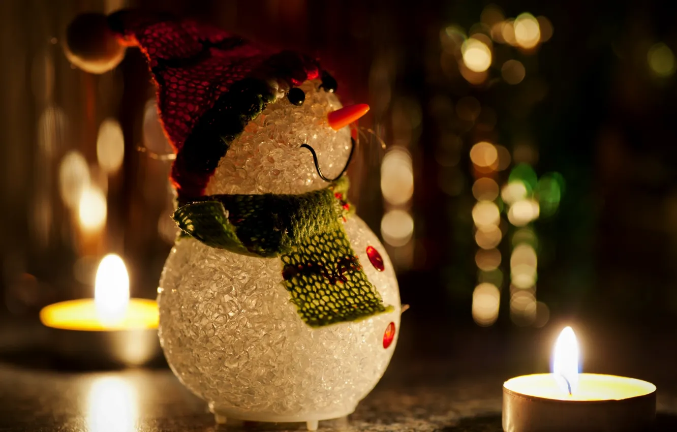 Фото обои праздник, christmas, Snowman