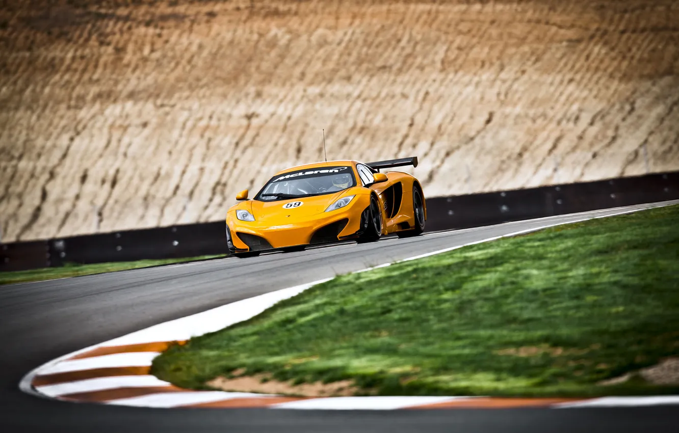 Фото обои спорт, скорость, тачки, MCLaren MP4 12C GT3 дорога