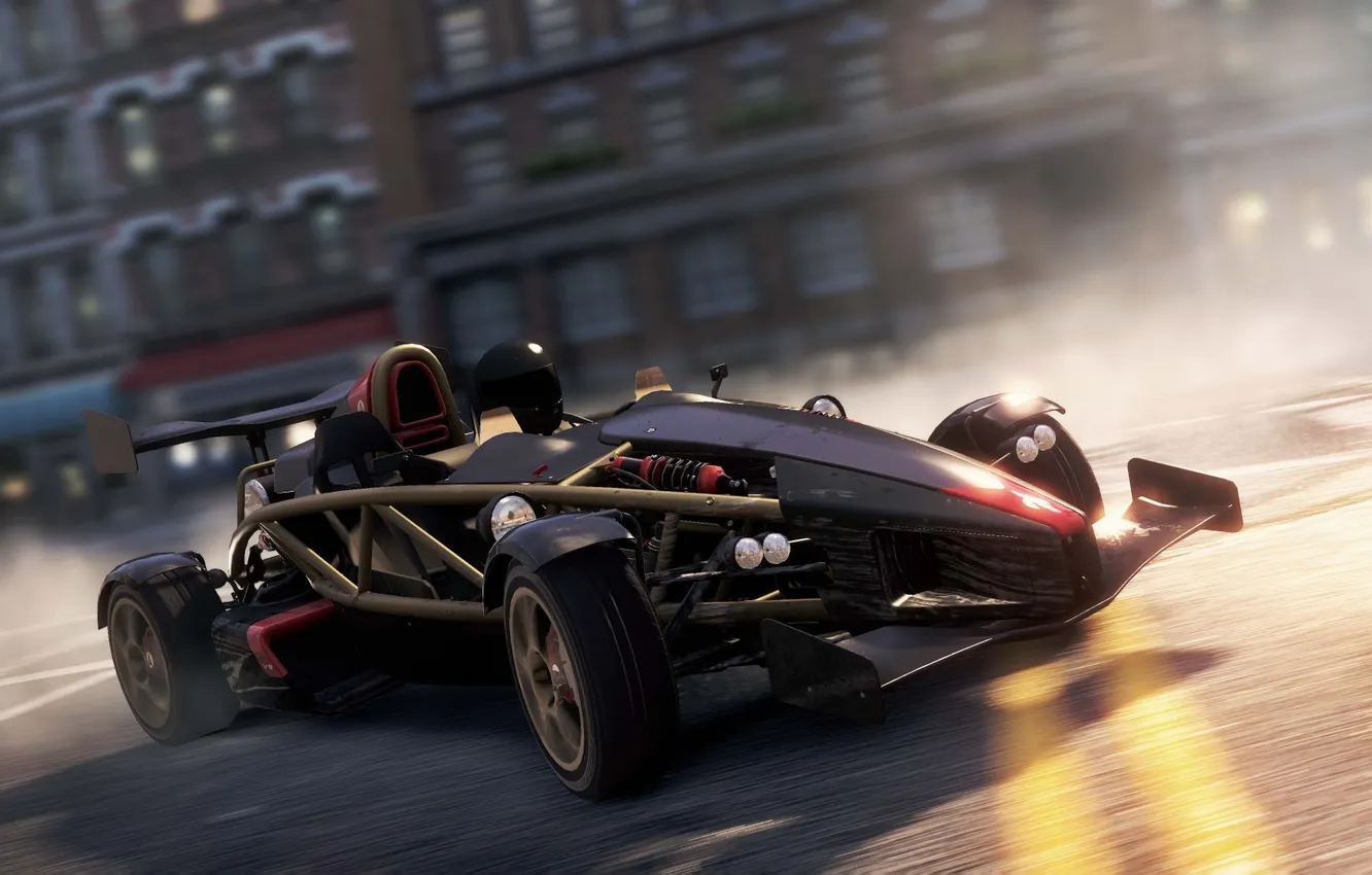 Фото обои город, гонка, погоня, спорткар, Ariel Atom, need for speed most wanted 2