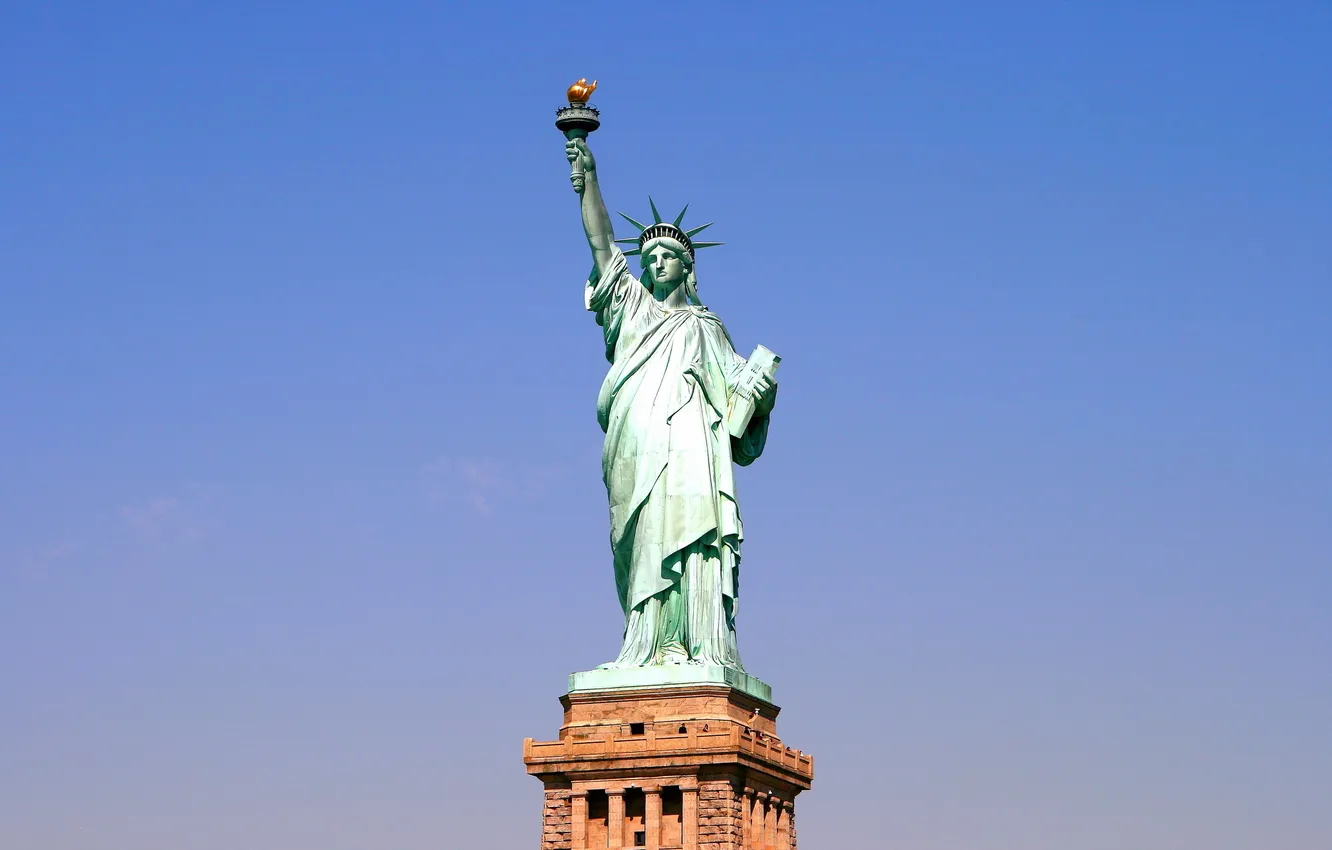 Фото обои sky, Statue of Liberty, New York Harbor