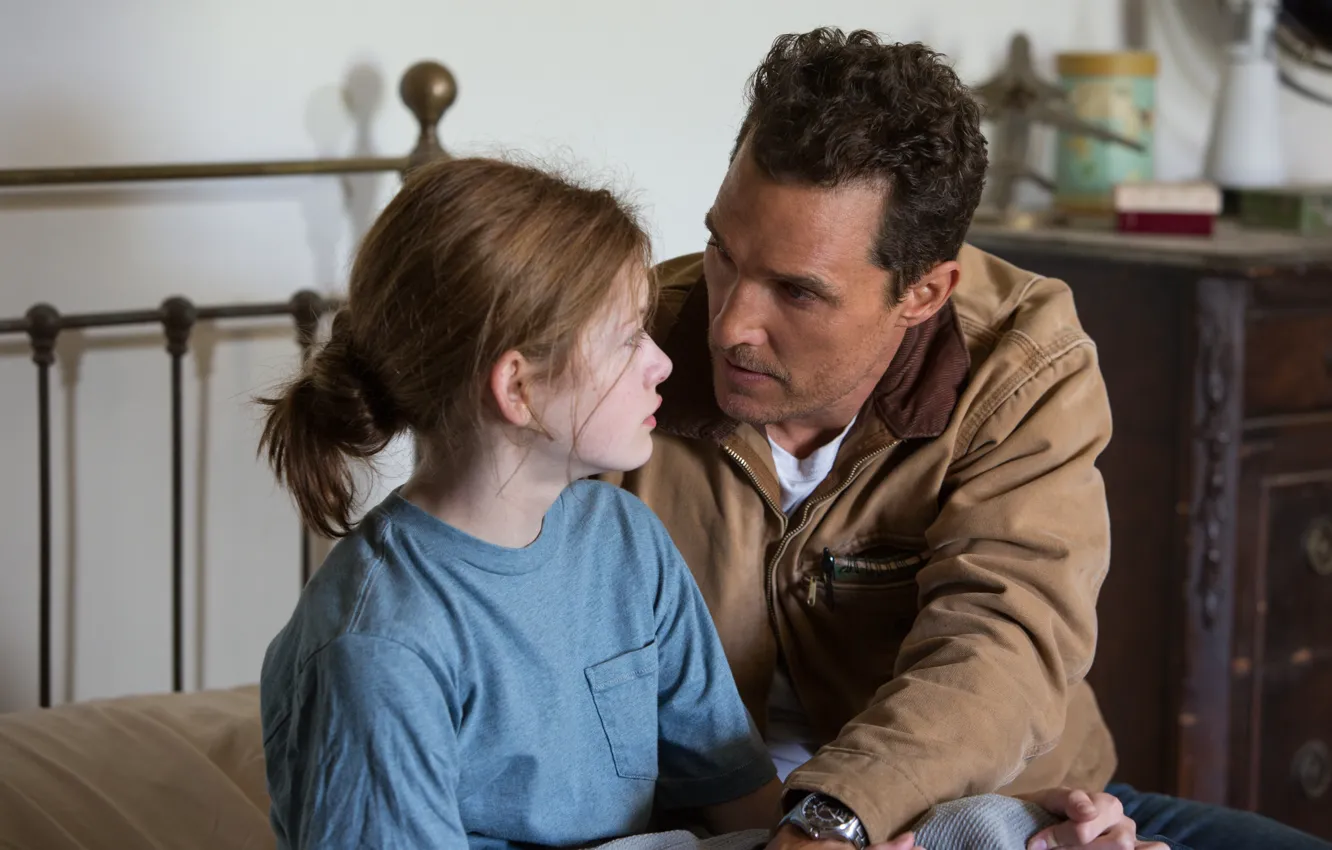 Фото обои роль, Matthew McConaughey, Interstellar, Mackenzie Foy