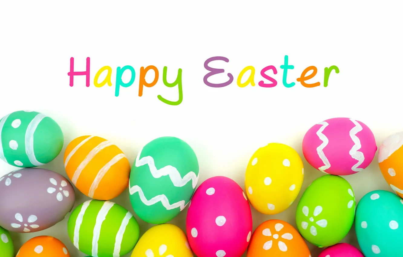 Фото обои colorful, Пасха, background, spring, eggs, Happy Easter, Easter eggs