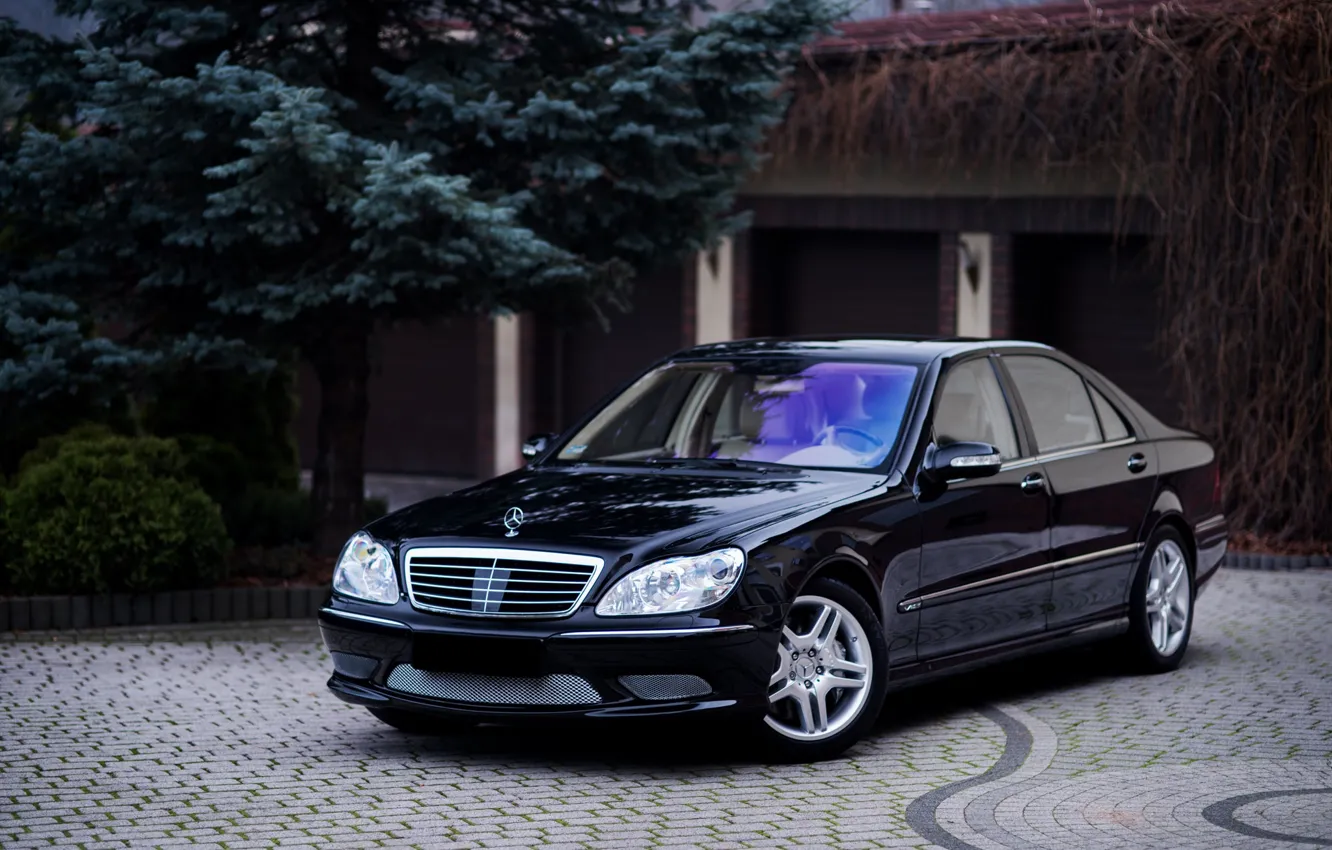 Фото обои Mercedes, Classic, Black, Legend, S500, W220