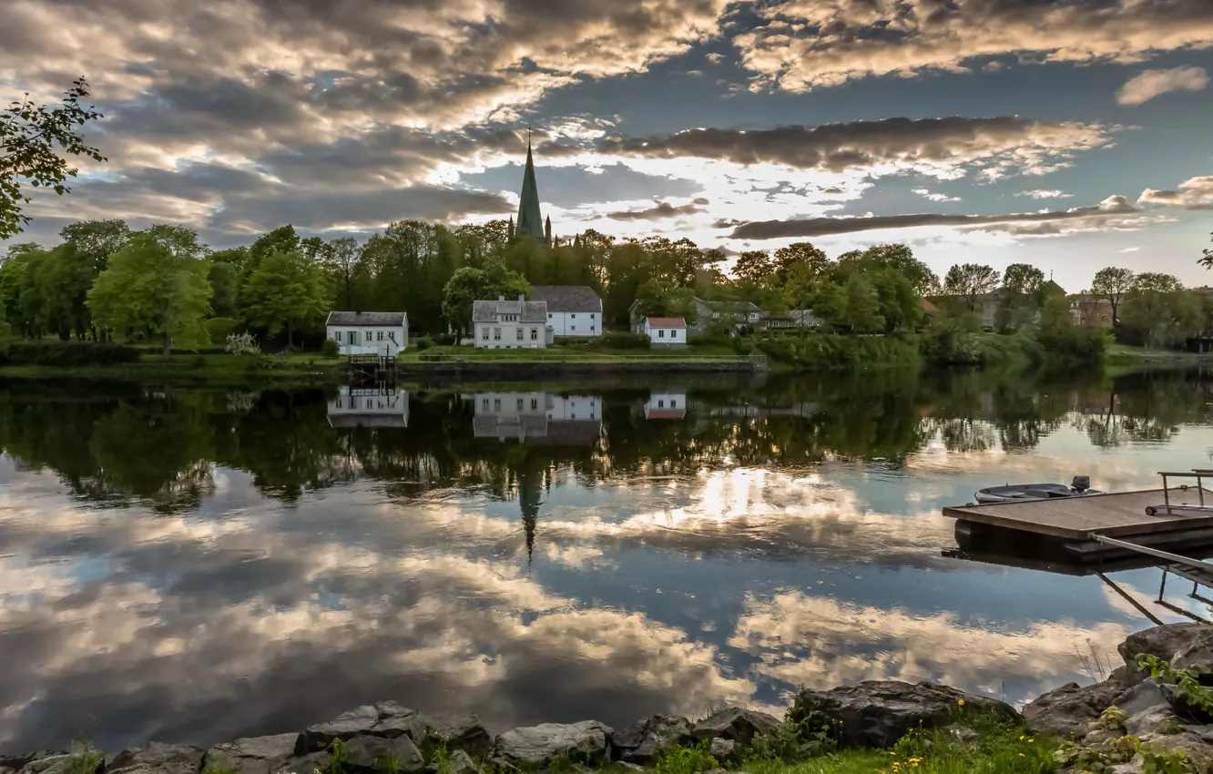 Фото обои Норвегия, Norway, Trondheim