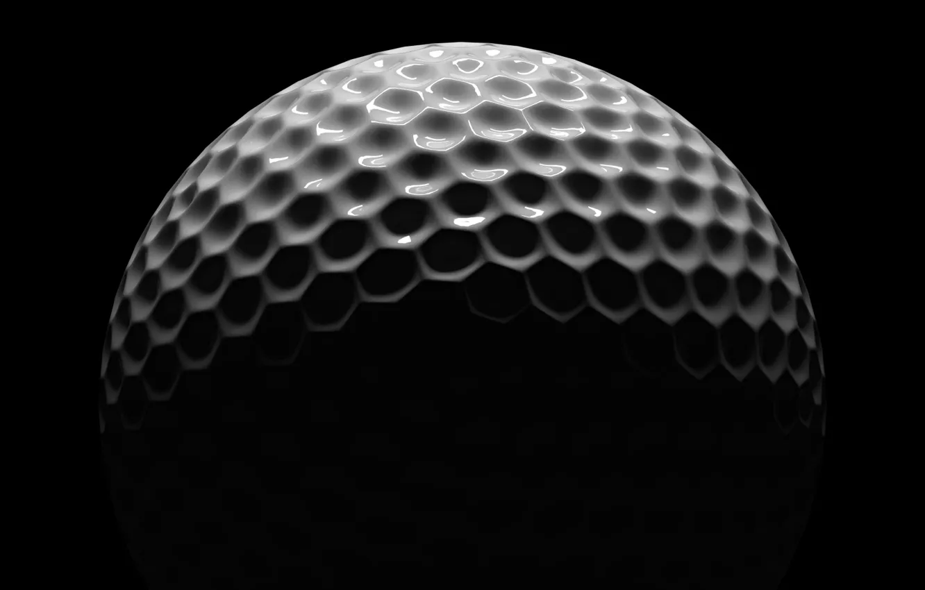 Фото обои white, black, golf, ball