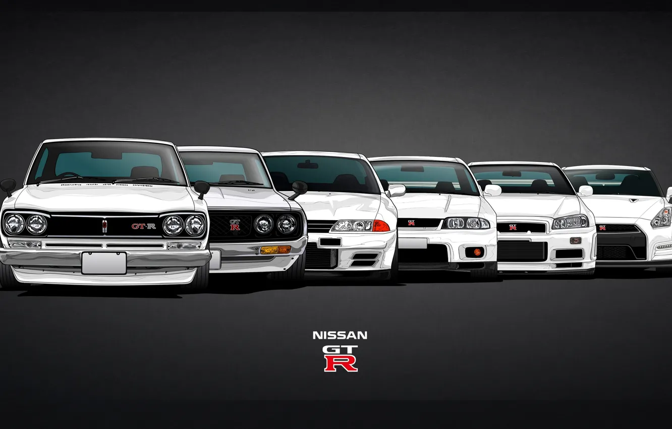 Фото обои Машина, Ниссан, GTR, Nissan, GT-R, Car, Evolution, 2000