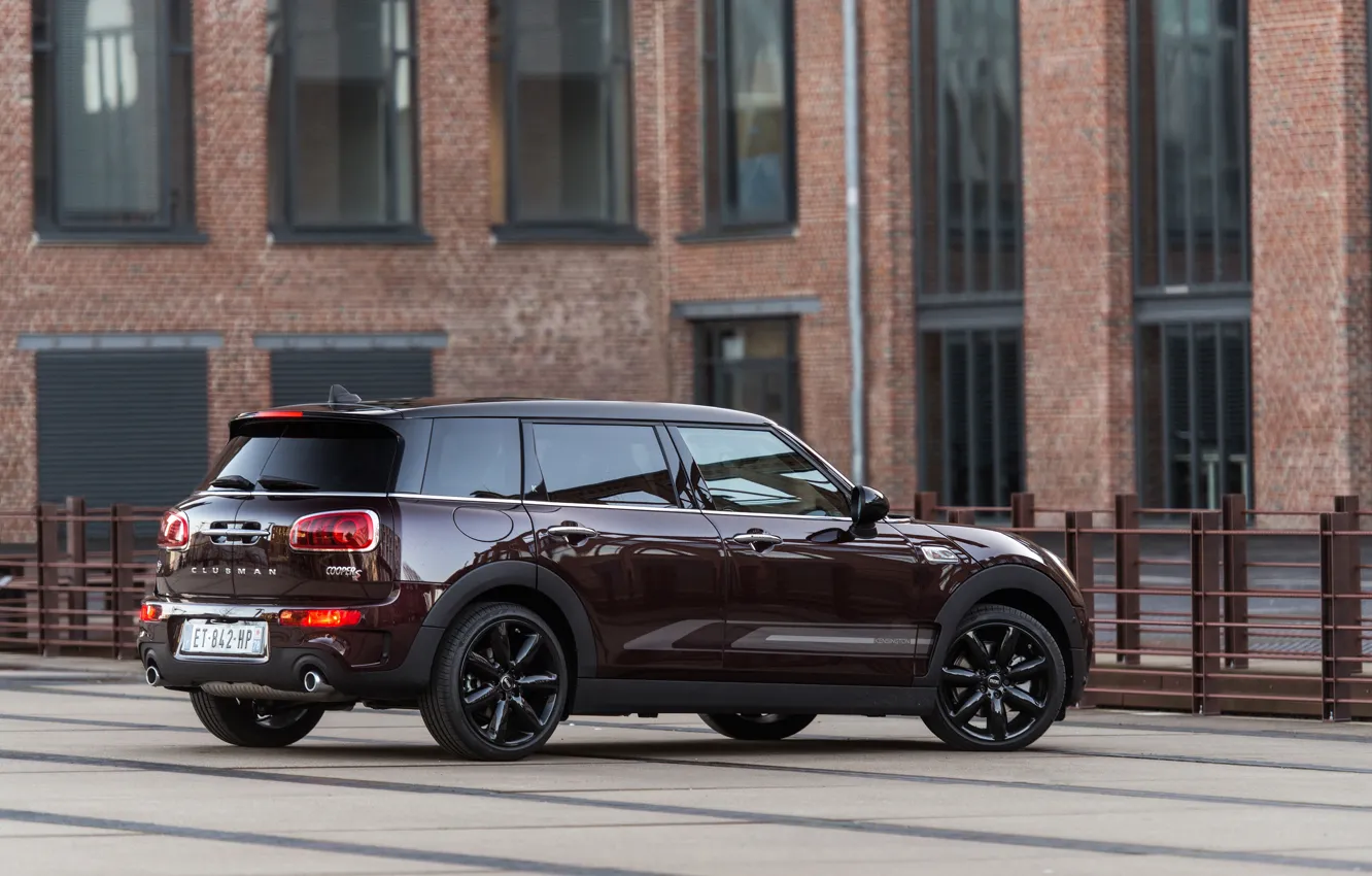 Фото обои Mini, вид сзади, 2018, Cooper S, Clubman
