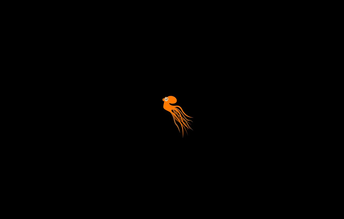 Фото обои octopus, figure, orange