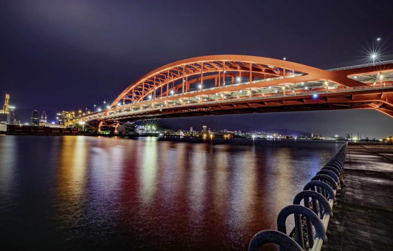 Фото обои Japan, Kobe, Ohashi bridge