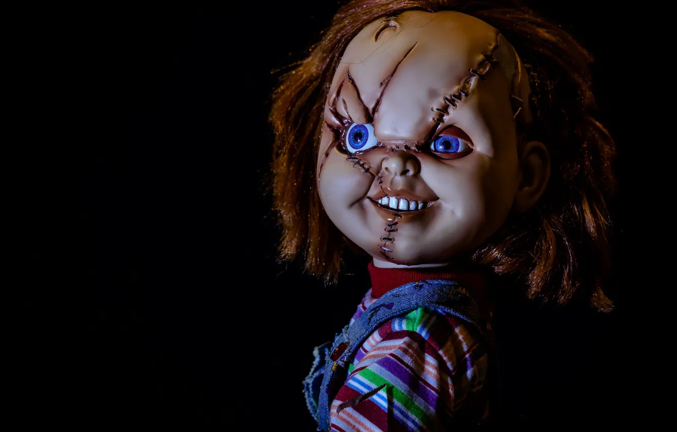 Фото обои фон, кукла, Chucky