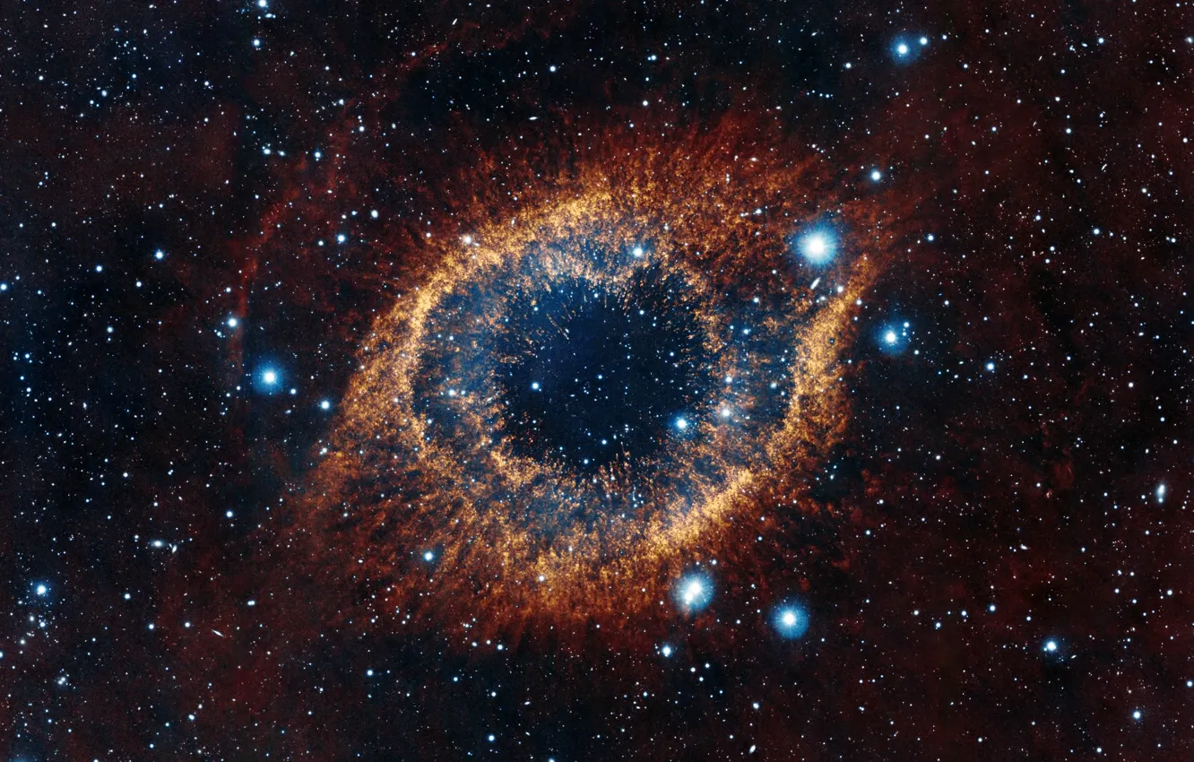Фото обои туманность, Улитка, созвездие, nebula, Водолея, Helix