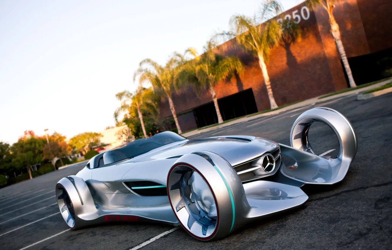 Фото обои Concept, Mercedes-Benz, Silver Arrow, Mercedes-Benz Silver Lightning