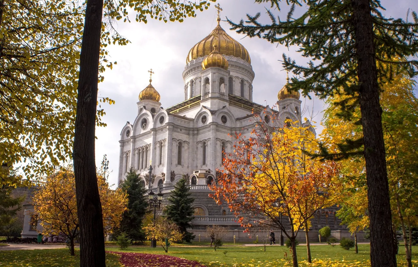 Фото обои церковь, Москва, Россия