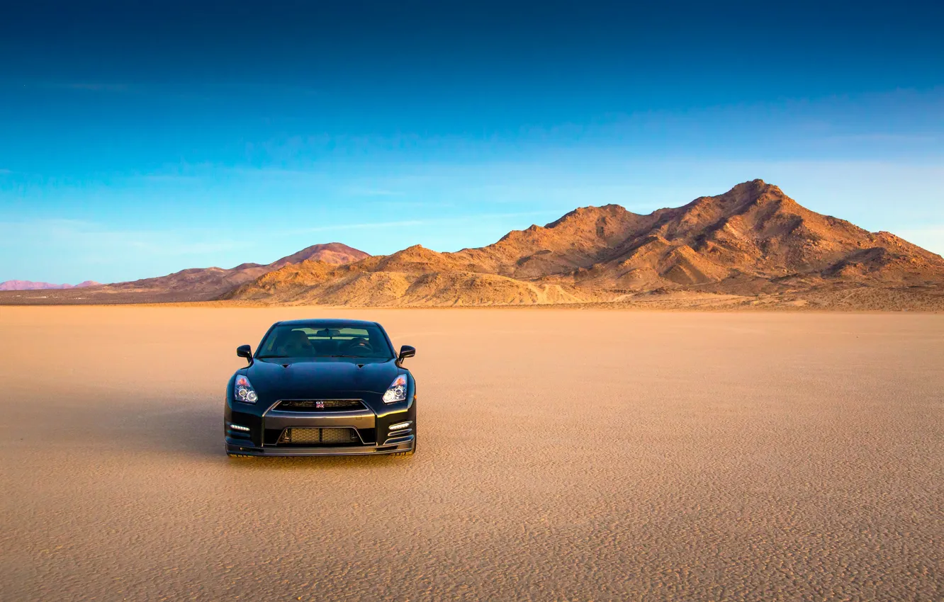 Фото обои car, Nissan, GT-R, sky, desert, R35, Nissan GT-R Track Edition