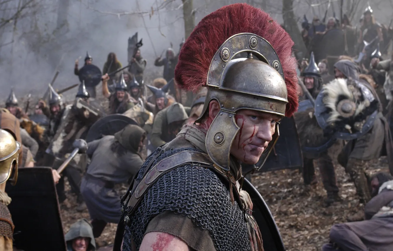 Фото обои TV Series, Battle, HBO, Centurion Lucius Vorenus, Battleground, Roman Army, Legio, Lucius Vorenus