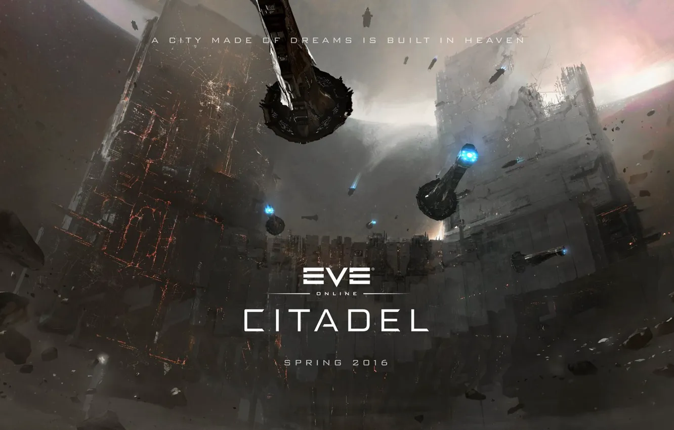 Фото обои космос, space, EVE online, Citadel, CCP Games, New Eden