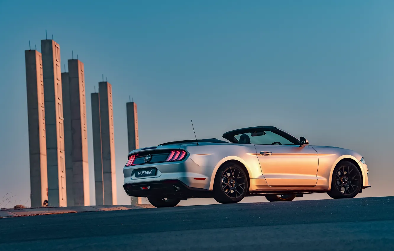 Фото обои Mustang, Ford, Ford Mustang EcoBoost Convertible