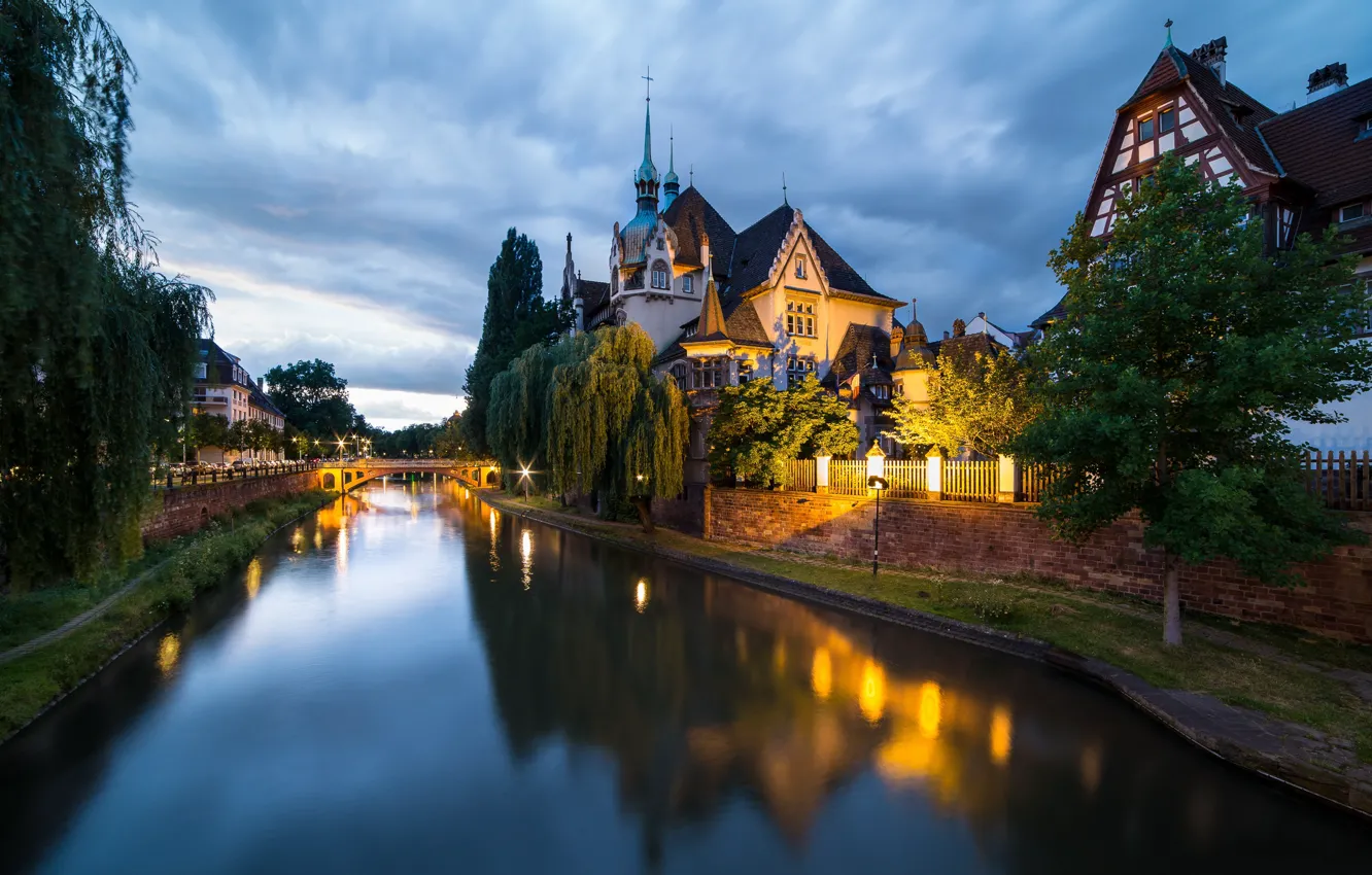 Фото обои Франция, Страсбург, France, Strasbourg, Lycée des Pontonniers