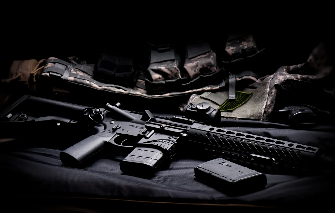 Фото обои оружие, винтовка, карабин, штурмовая, полуавтоматическая