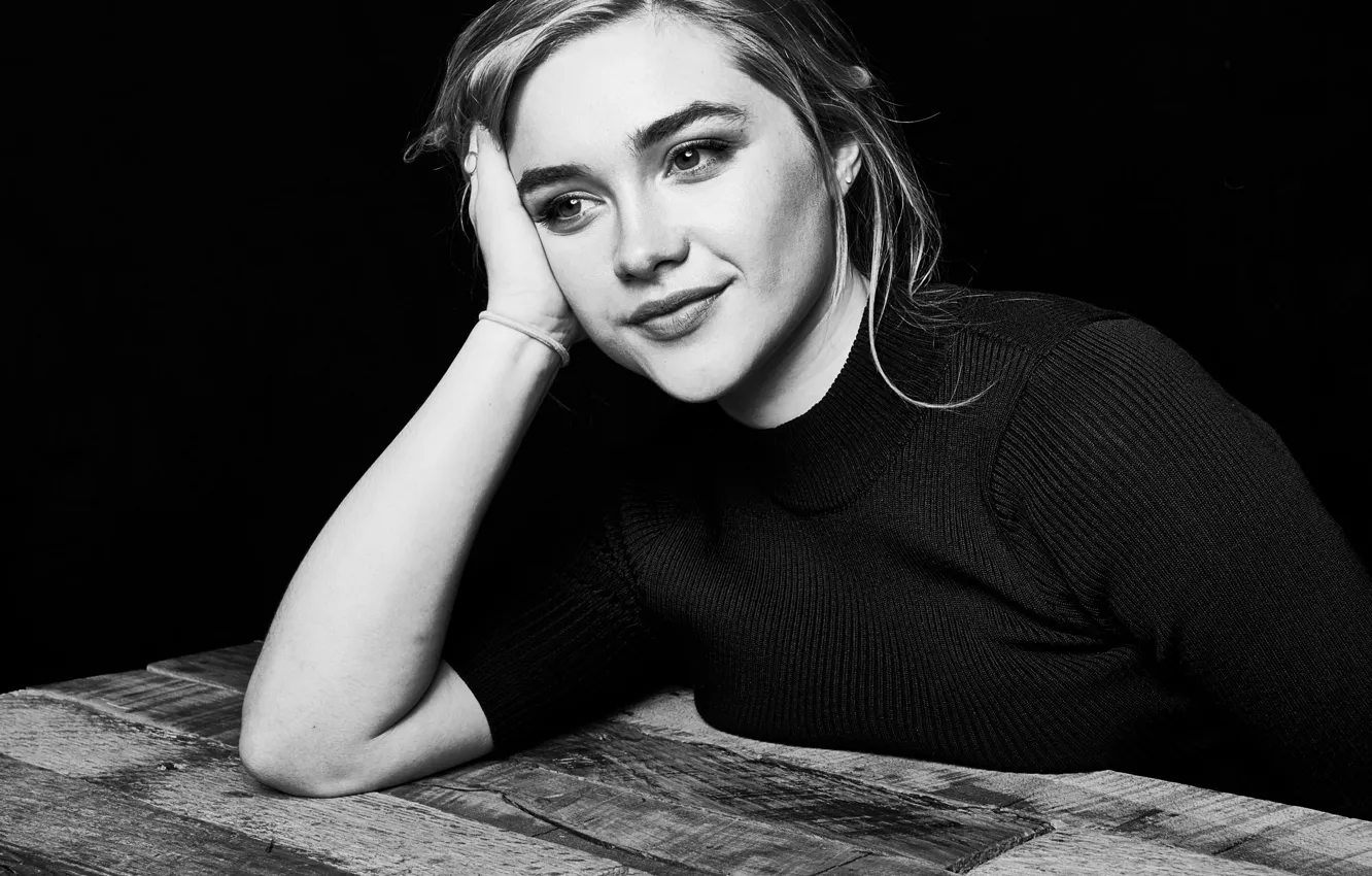 Фото обои поза, актриса, hair, Florence Pugh, Флоренс Пью