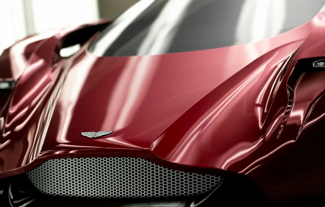 Фото обои Aston Martin, Красный, Авто, Машины, Gran Turismo Sport