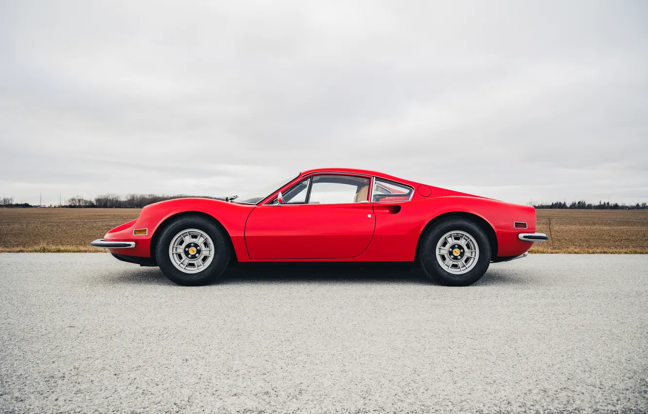 Фото обои Ferrari, 1972, Dino, Ferrari Dino 246 GT