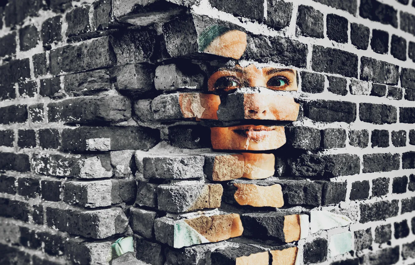 Фото обои old, grunge, face, interior, floor, effect, material, mural