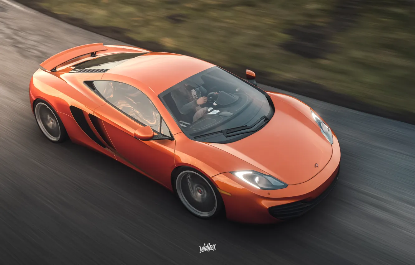 Фото обои McLaren, Microsoft, MP4-12C, game art, Forza Horizon 4, by Wallpy