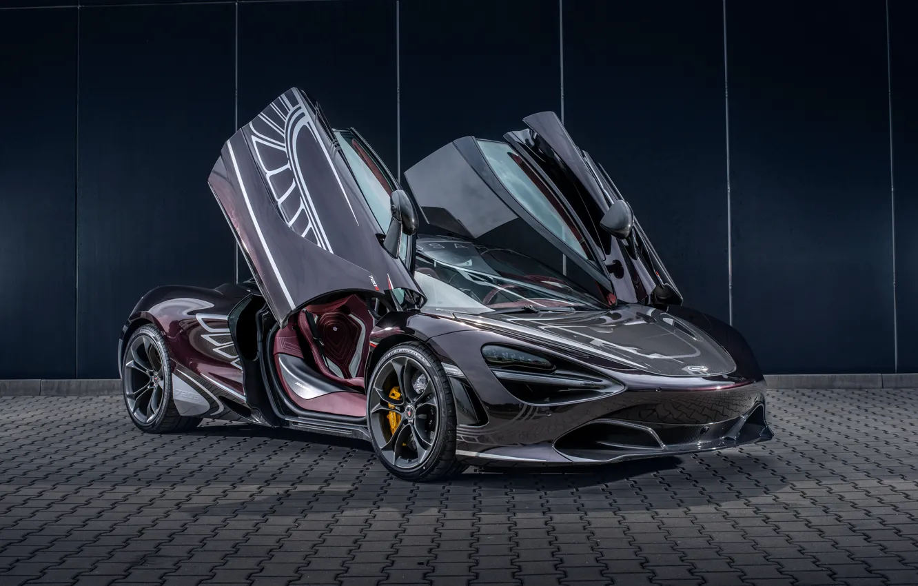 Фото обои McLaren, двери, суперкар, 2018, Manhart, 720S, Carlex Design
