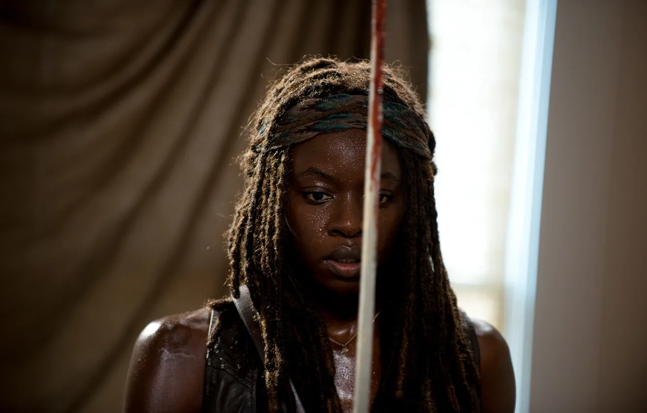 Фото обои The Walking Dead, Ходячие мертвецы, Michonne, Danai Gurira