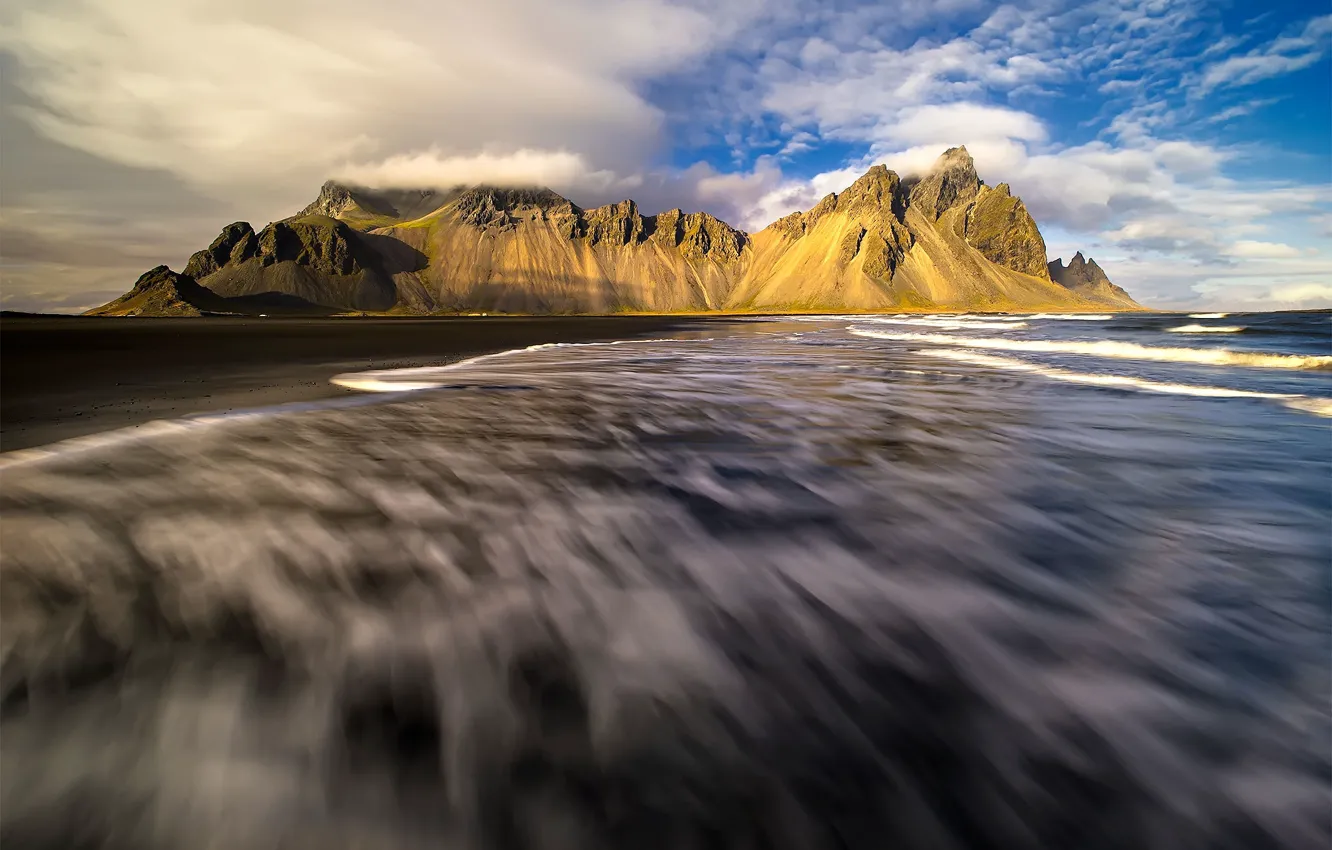 Фото обои природа, скалы, Исландия