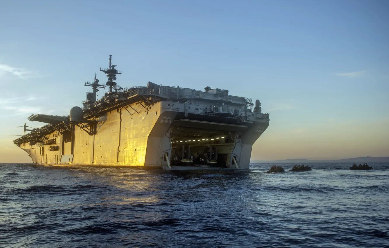 Фото обои оружие, армия, десант, USS Essexбamphibious assault ship