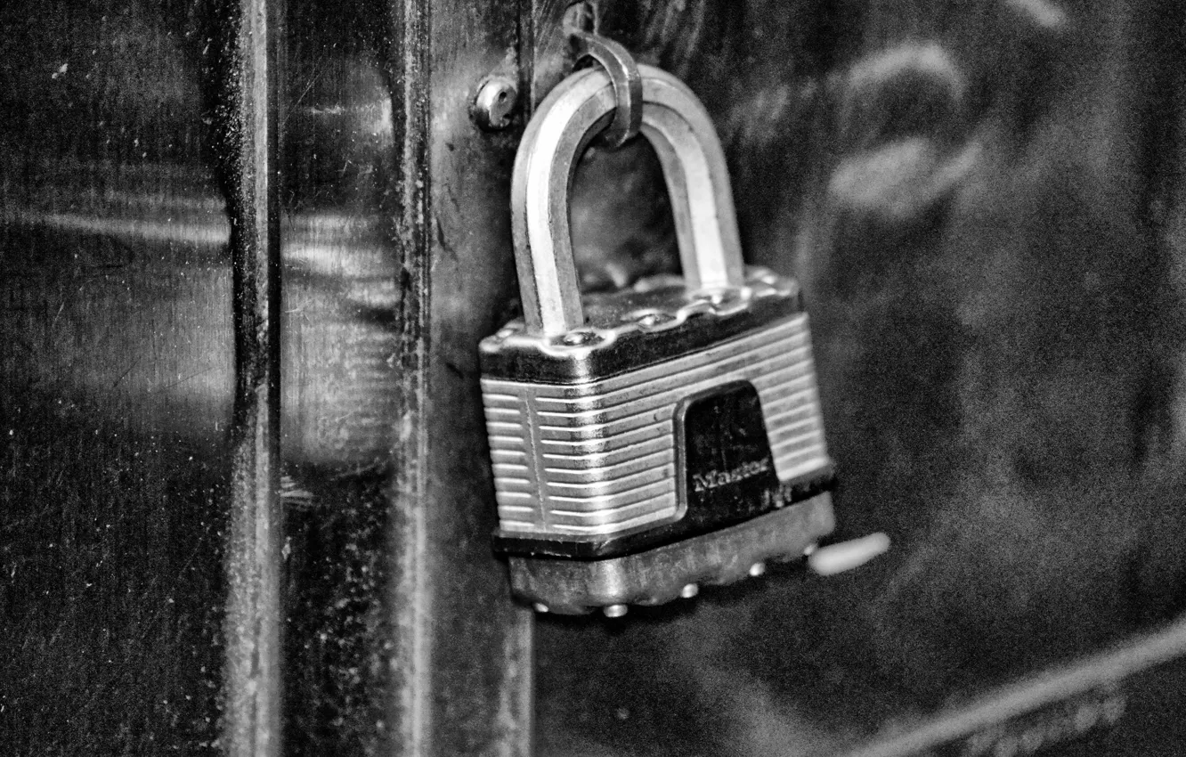 Фото обои metal, lock, security