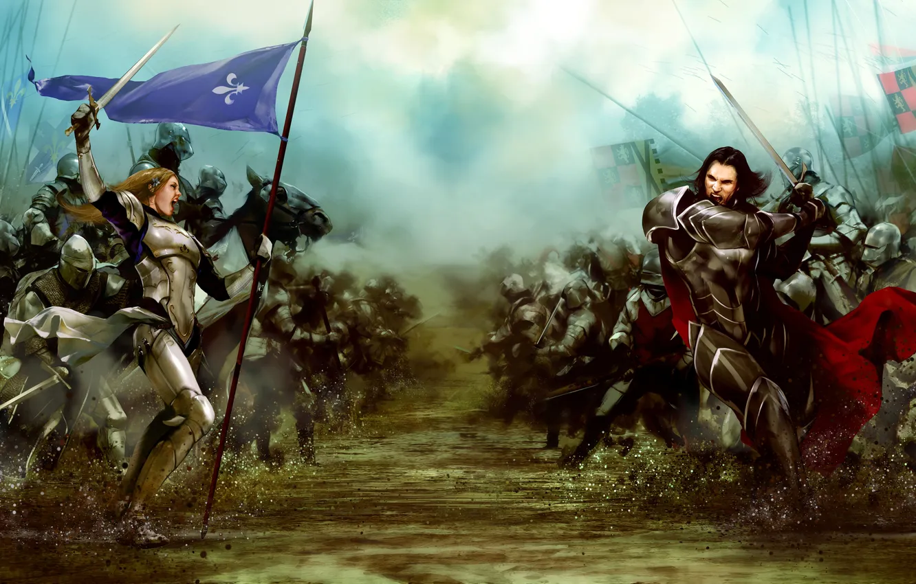 Фото обои battlefield, battle, medieval, Bladestorm