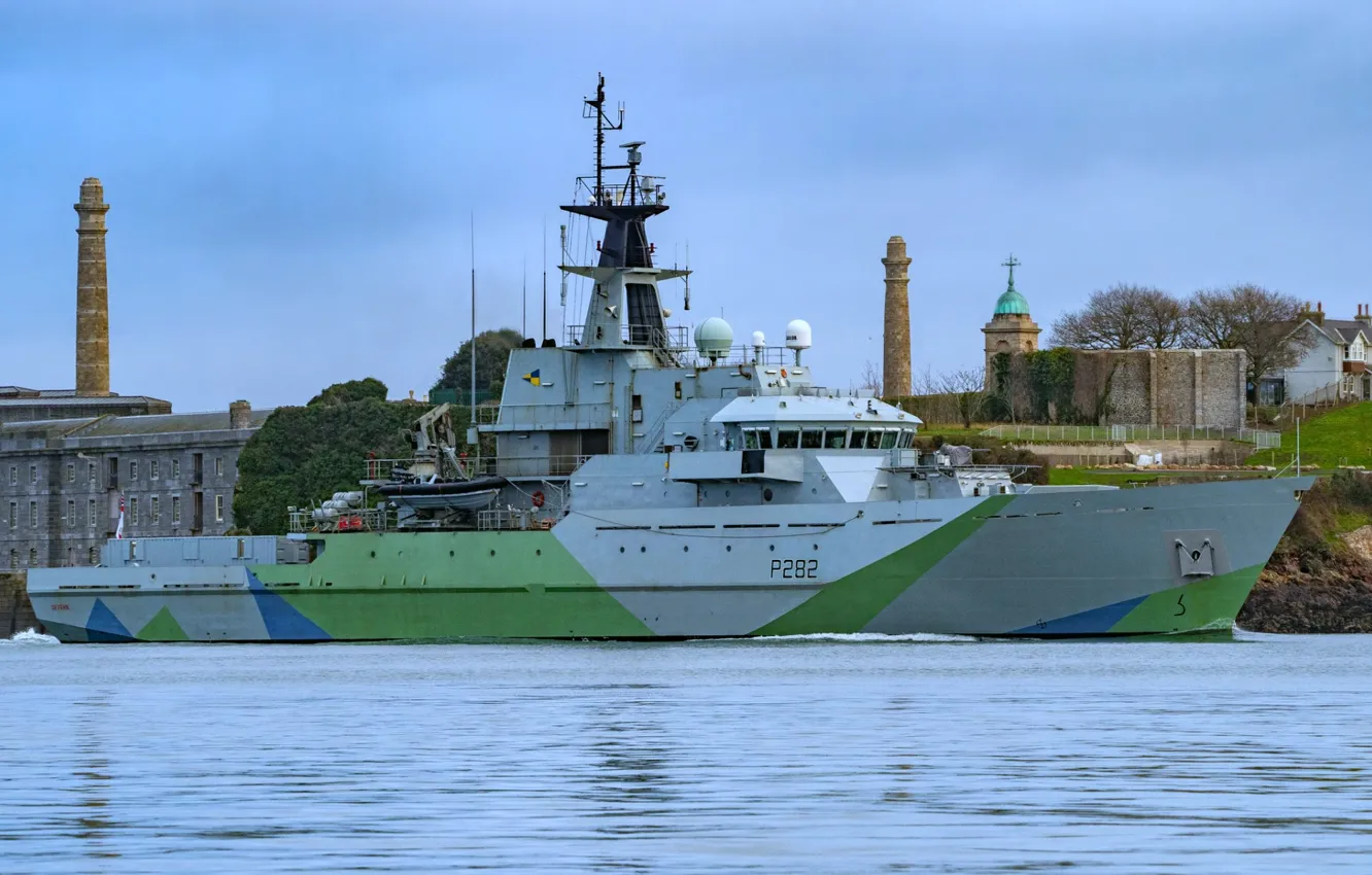 Фото обои корабль, патрульный, Королевский Флот, HMS Severn