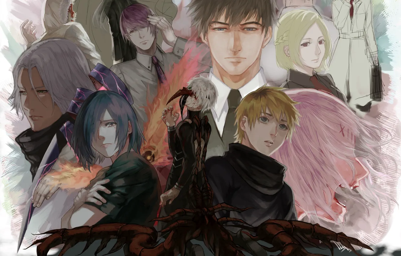 Фото обои монстр, персонажи, Tokyo Ghoul, Токийский гуль