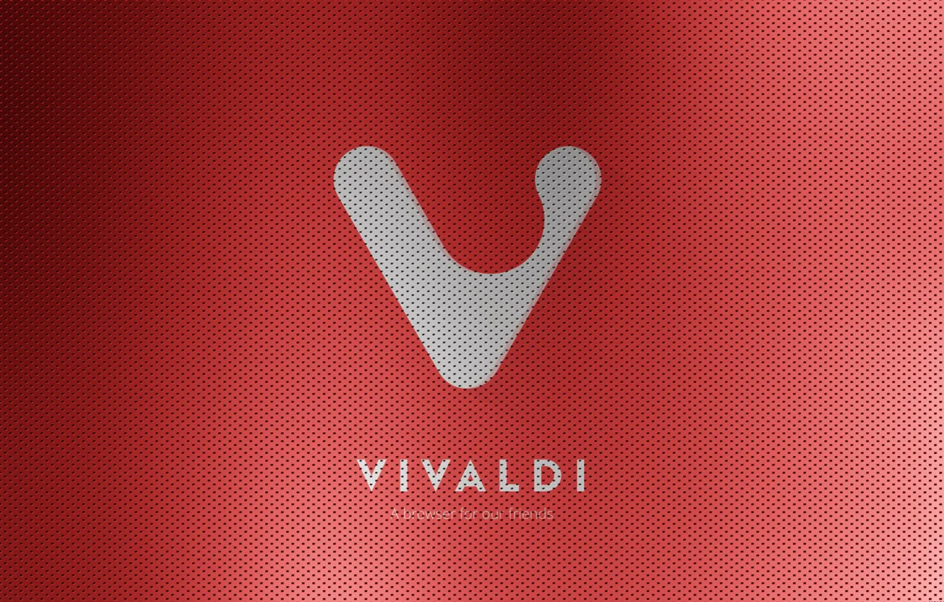 Фото обои red, grid, computer, background, Vivaldi browser, vivaldi