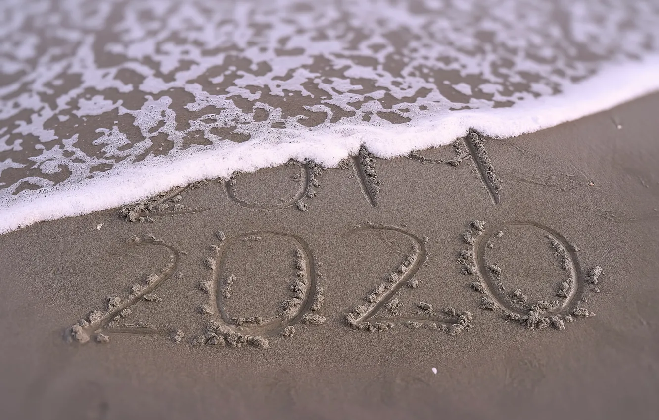 Фото обои песок, волна, 2020, 2019