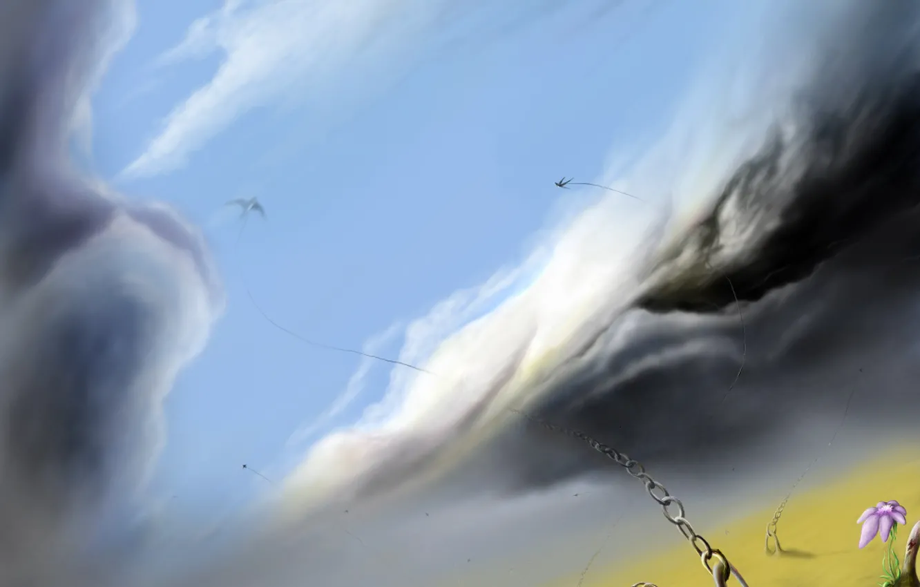 Фото обои мечта, полет, фантазия