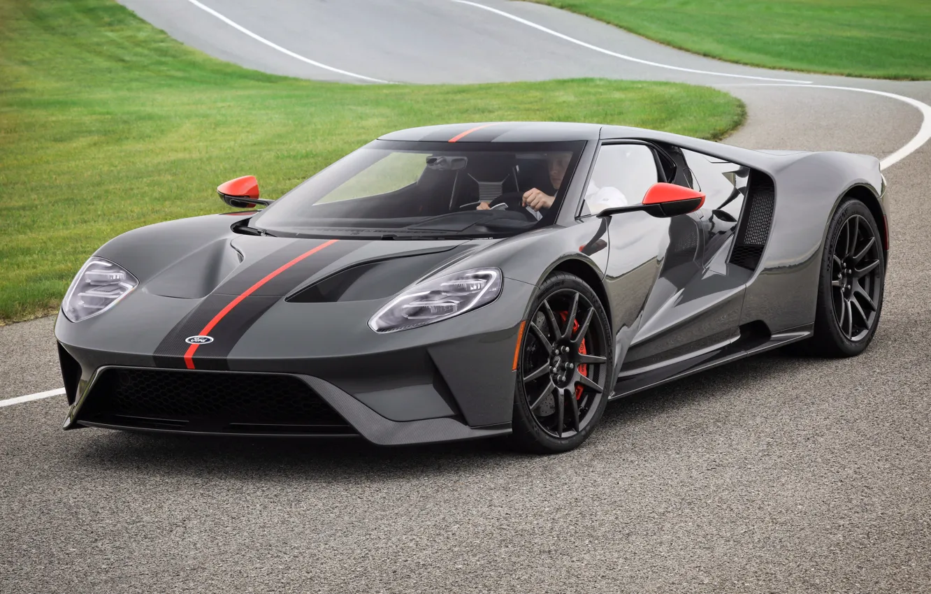 Фото обои Ford, Ford GT, 2019, Carbon Series