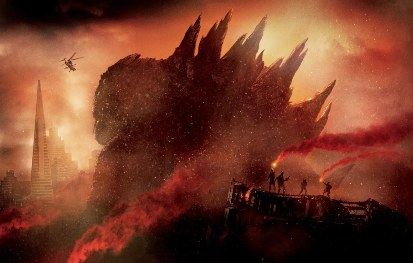 Фото обои Годзилла, Godzilla, 2014