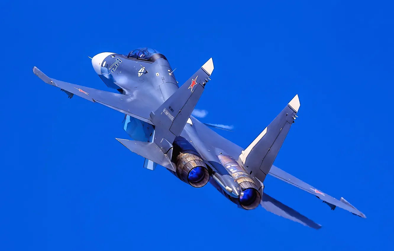 Фото обои небо, полёт, многоцелевой истребитель, Су-30СМ, Su-30SM, МА ВМФ России, поколение 4+