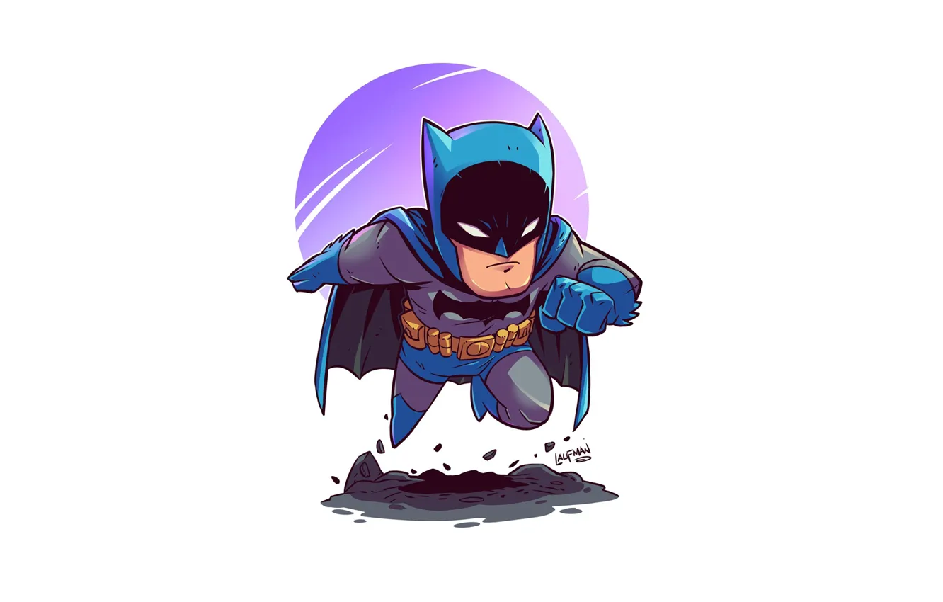 Фото обои Batman, pose, Derek Laufman