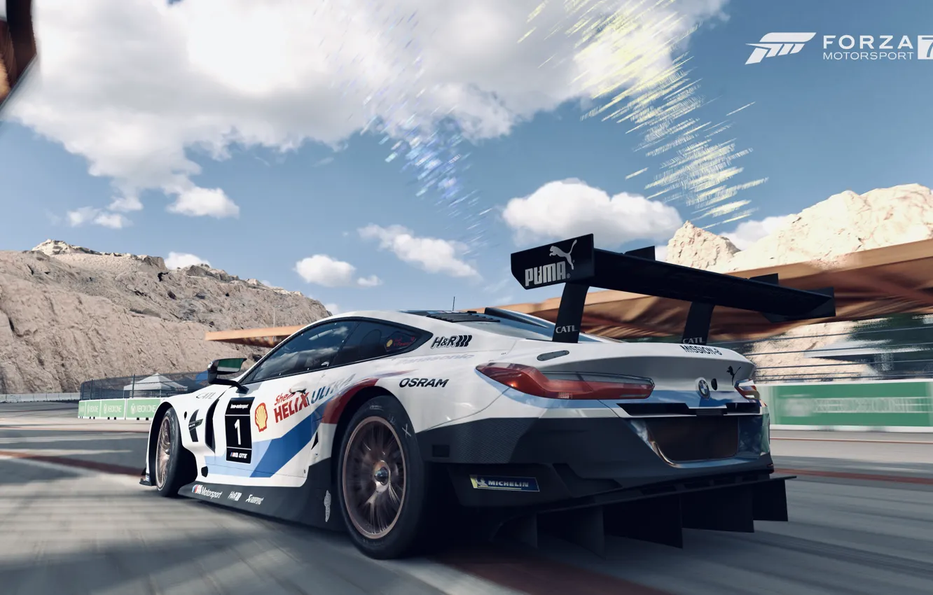 Фото обои HDR, BMW, Motorsport, Game, GTE, FM7, UHD, Forza Motorsport 7