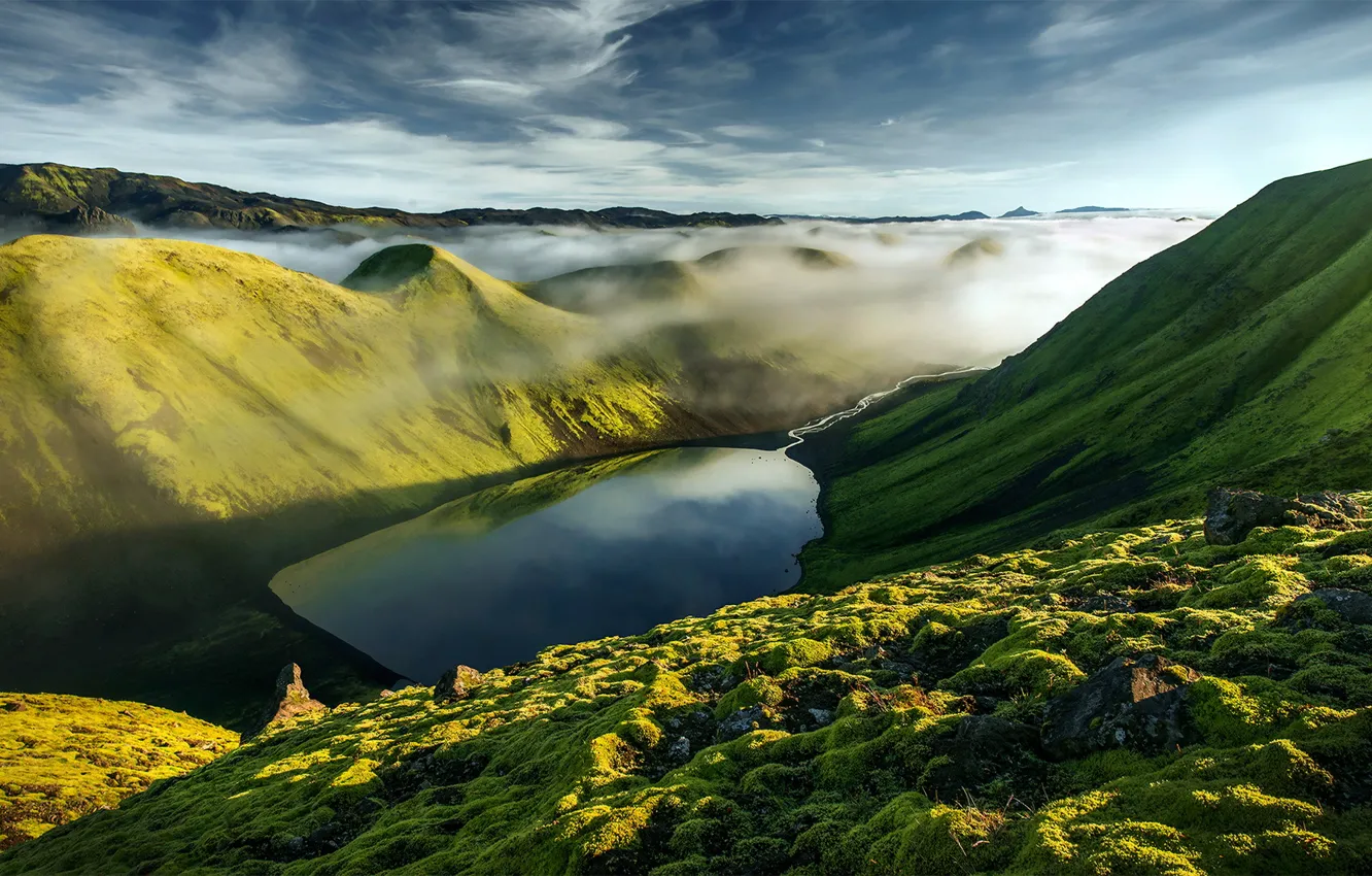 Фото обои небо, горы, природа