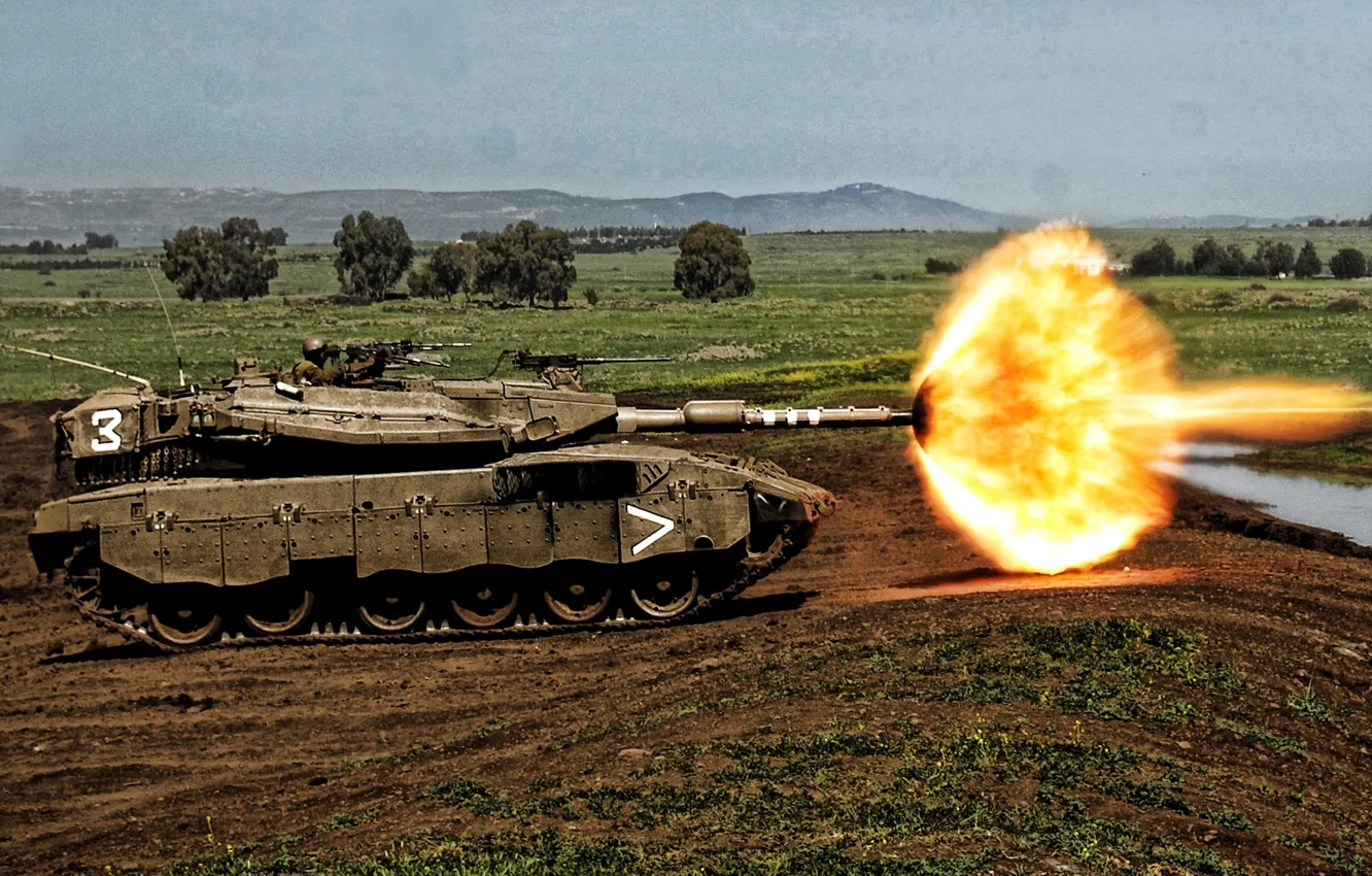 Фото обои tanks, Merkava, Israel, Israel Defense Forces, Israeli main battle tank, modern armored vehicles, tank shot …