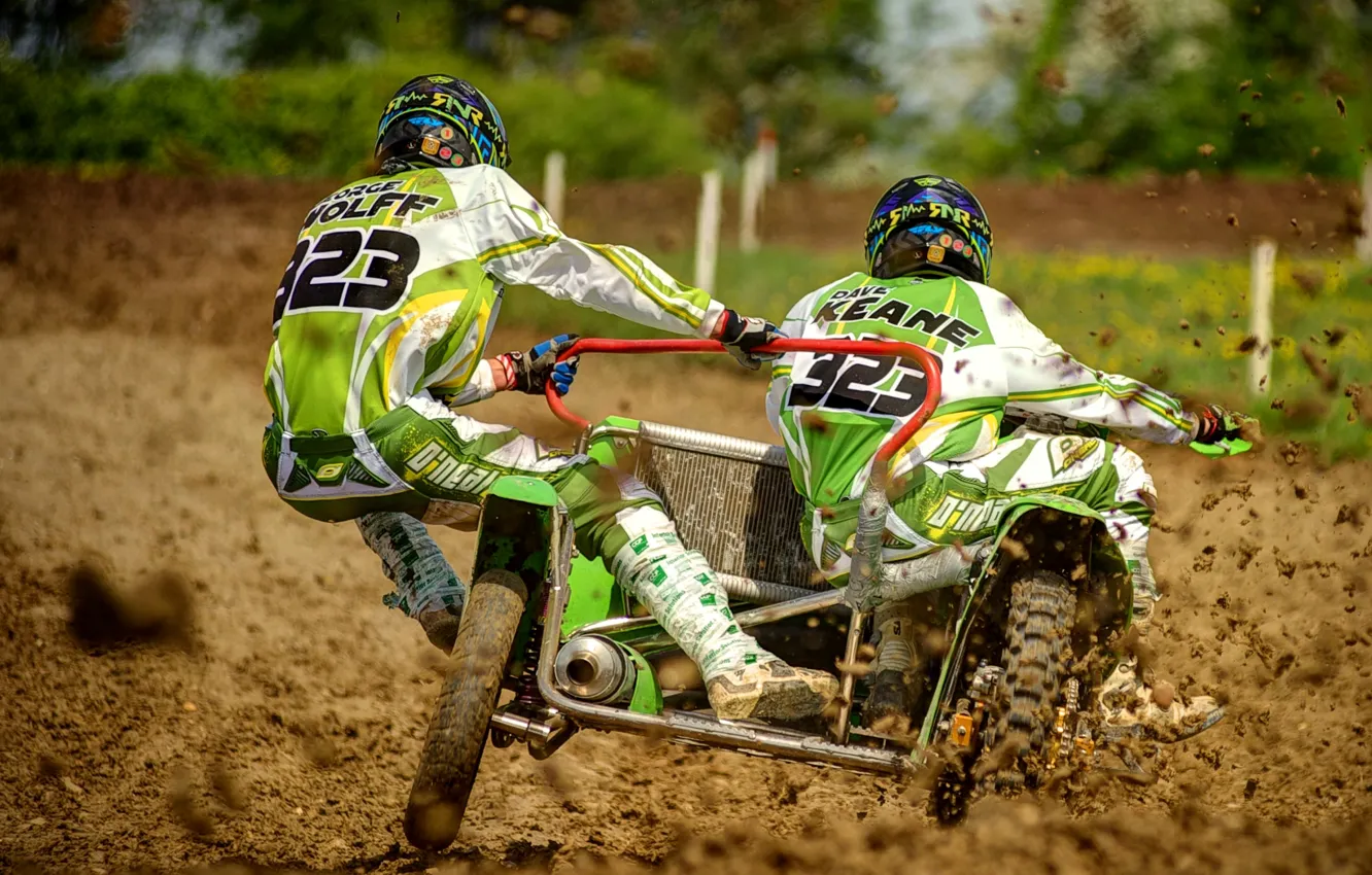 Фото обои гонка, спорт, Sidecar Racing