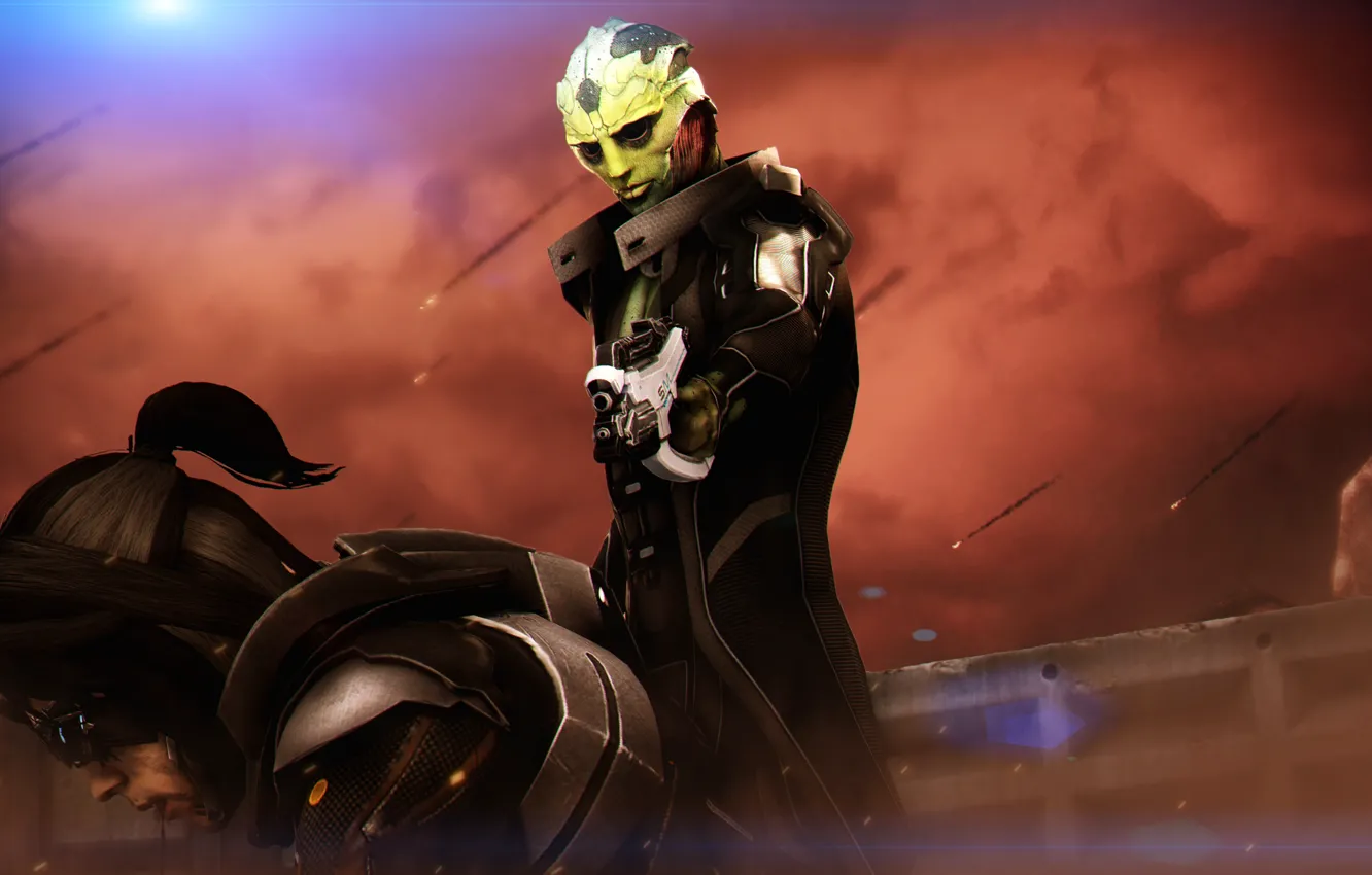 Фото обои mass effect, Thane Krios, Drell, Kai Leng